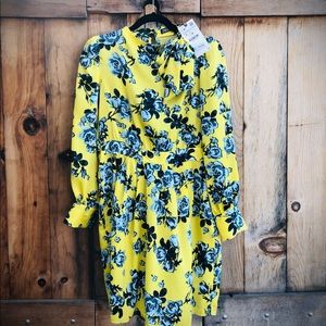 Floral print mini dress